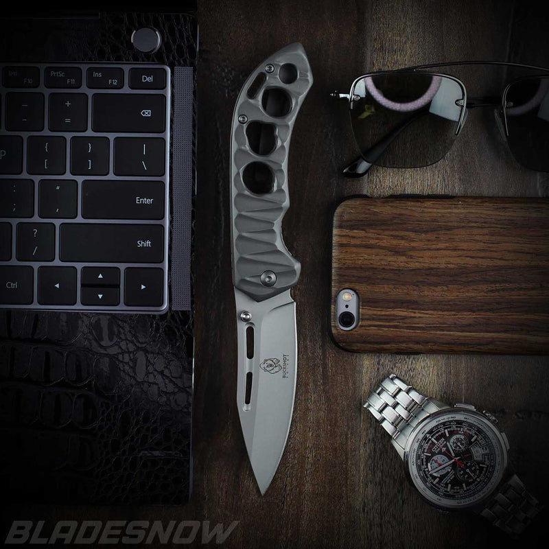 Stainless Steel Drop Point Blade | EDC Pocket Knife