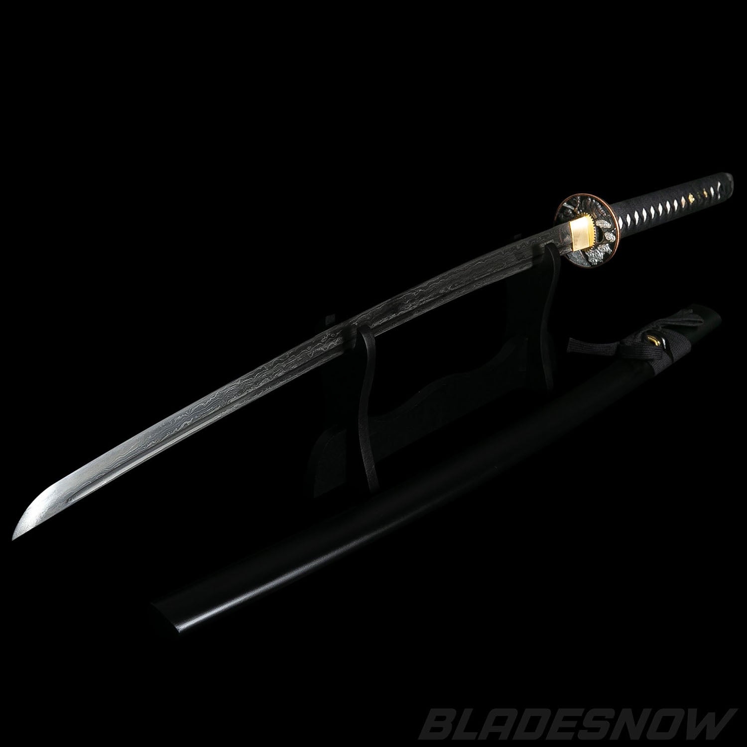 41" Battle Ready Katana Damascus Sword - Bladesnow