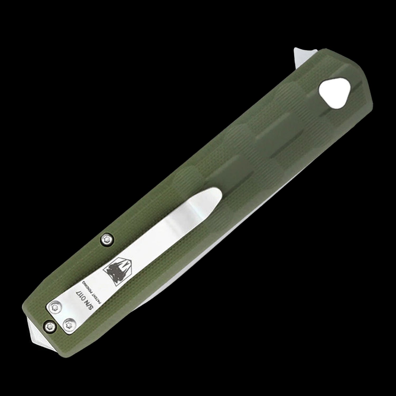 Cobratec Kuzio Pocket Knife D2 - Ball Bearing OD Green G10