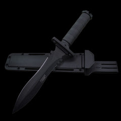 Combat Dagger Double Edge Fixed Blade Knife Black