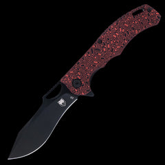 Cobratec Nighthawk D2 Pocket Knife G10 Black/Red