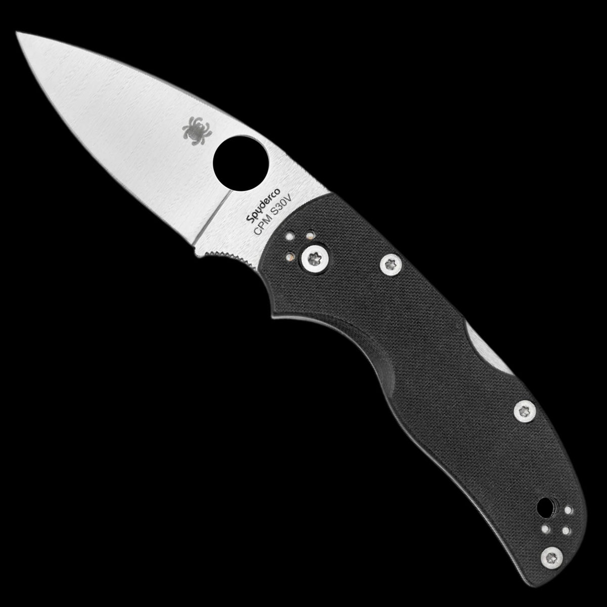 Spyderco Native 5 Pocket Knife S30V Black G10 Handle