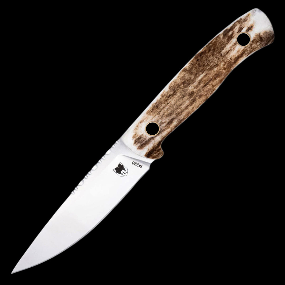 Cobratec Koonsman M390 Fixed Blade Knife - Stag Scales Handle