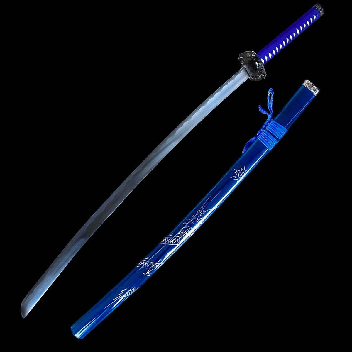 Blue Dragon Collectible Display Katana Sword (dull blade)