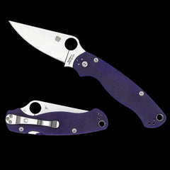 Spyderco Para Military 2 Pocket Knife S110V Dark Blue G10