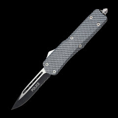 Carbon Fiber Police Dual Action OTF Knife