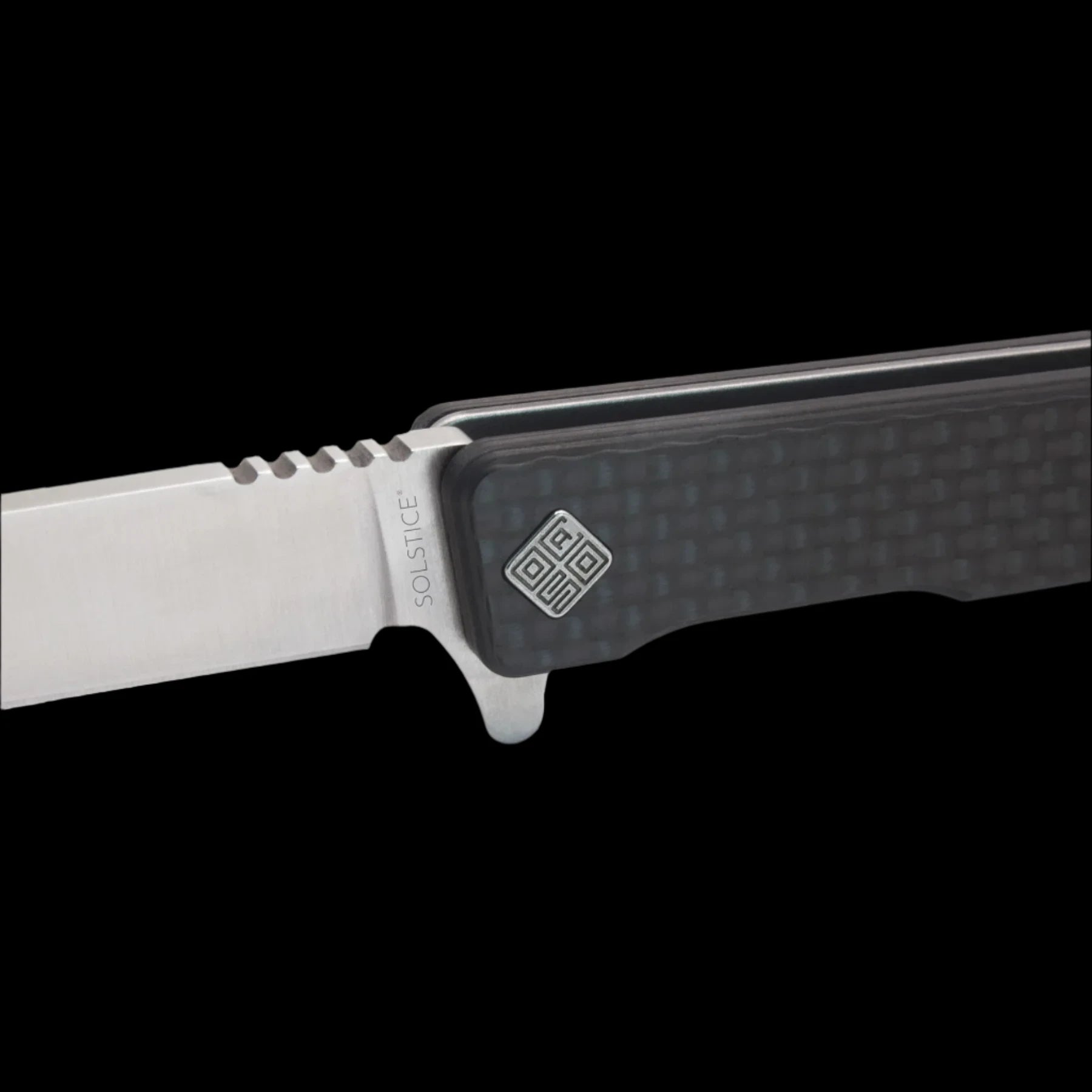 Ocaso Knives Solstice S35VN Satin Straight - Carbon Fiber