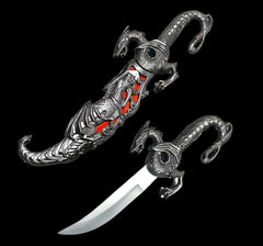 Wyvern Dragon Dagger Large 17" - Red (not sharp)