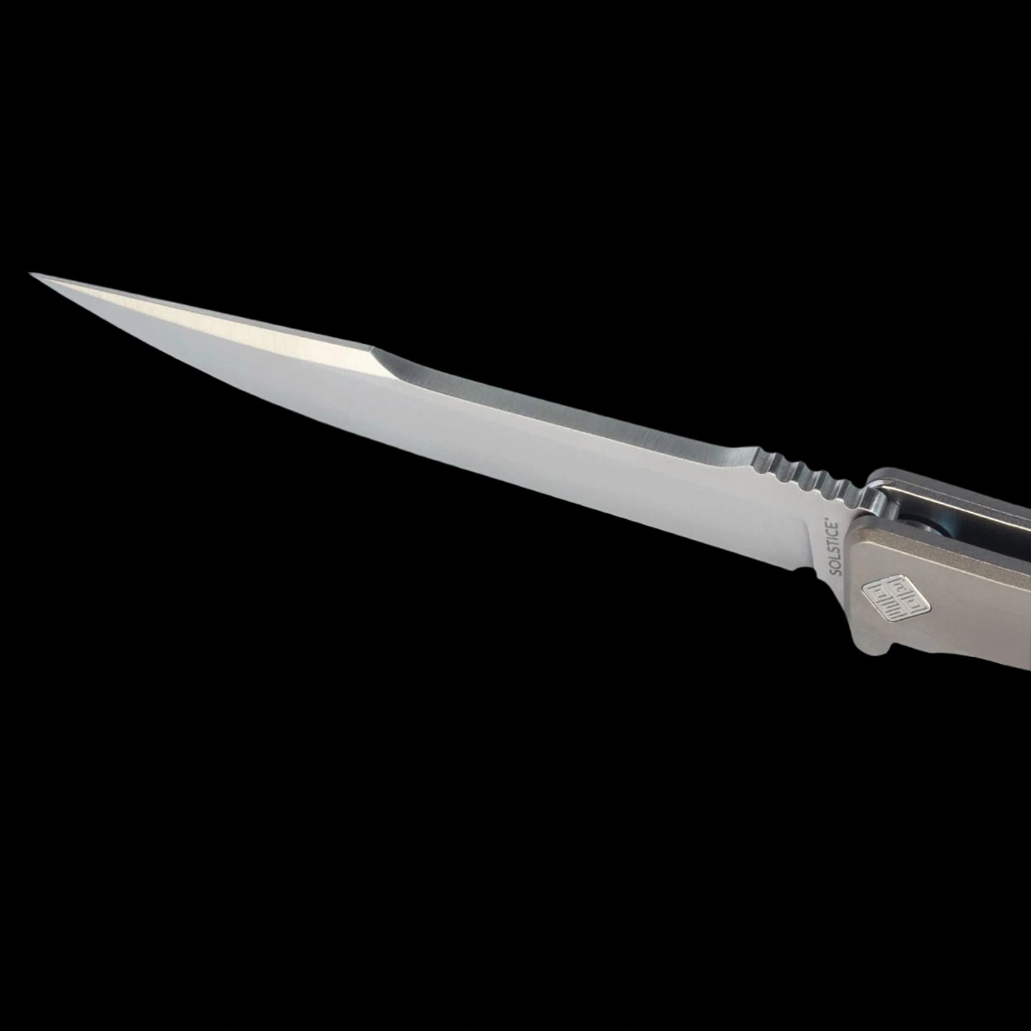 Ocaso Knives Solstice S35VN Satin Harpoon - Titanium Handle