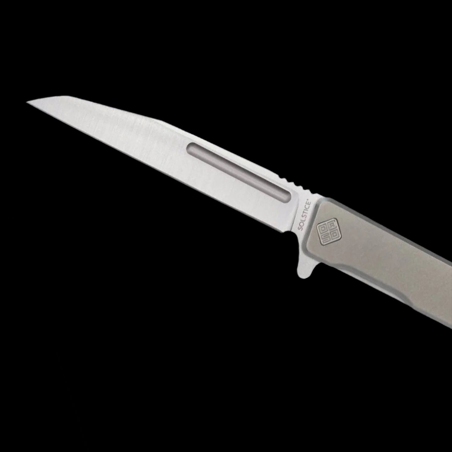 Ocaso Knives Solstice S35VN Wharncliffe Satin Finish - Titanium Handle