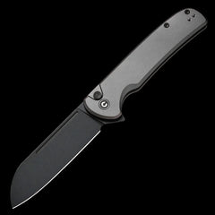 CIVIVI Chevalier II Black Stonewashed Button Lock Flipper Aluminum