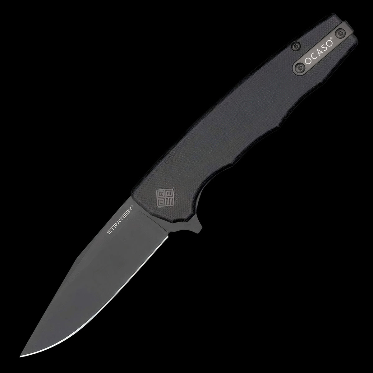 Ocaso Knives Strategy D2 - Black G10 Handle