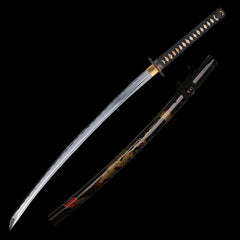 Onikiri Golden Dragon Samurai Katana Sword Battle Ready 1045 Steel Handmade