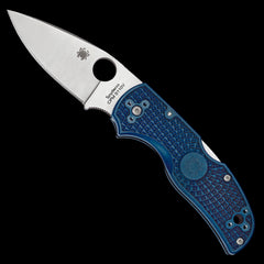 Spyderco Native 5 Lightweight S110V Pocket Knife Dark Blue FRN Handle