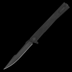 Ocaso Knives Solstice Black Harpoon S35VN - Carbon Fiber Handle