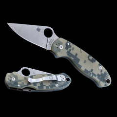 Spyderco Para 3 Pocket Knife S45VN Camo G10 Handle