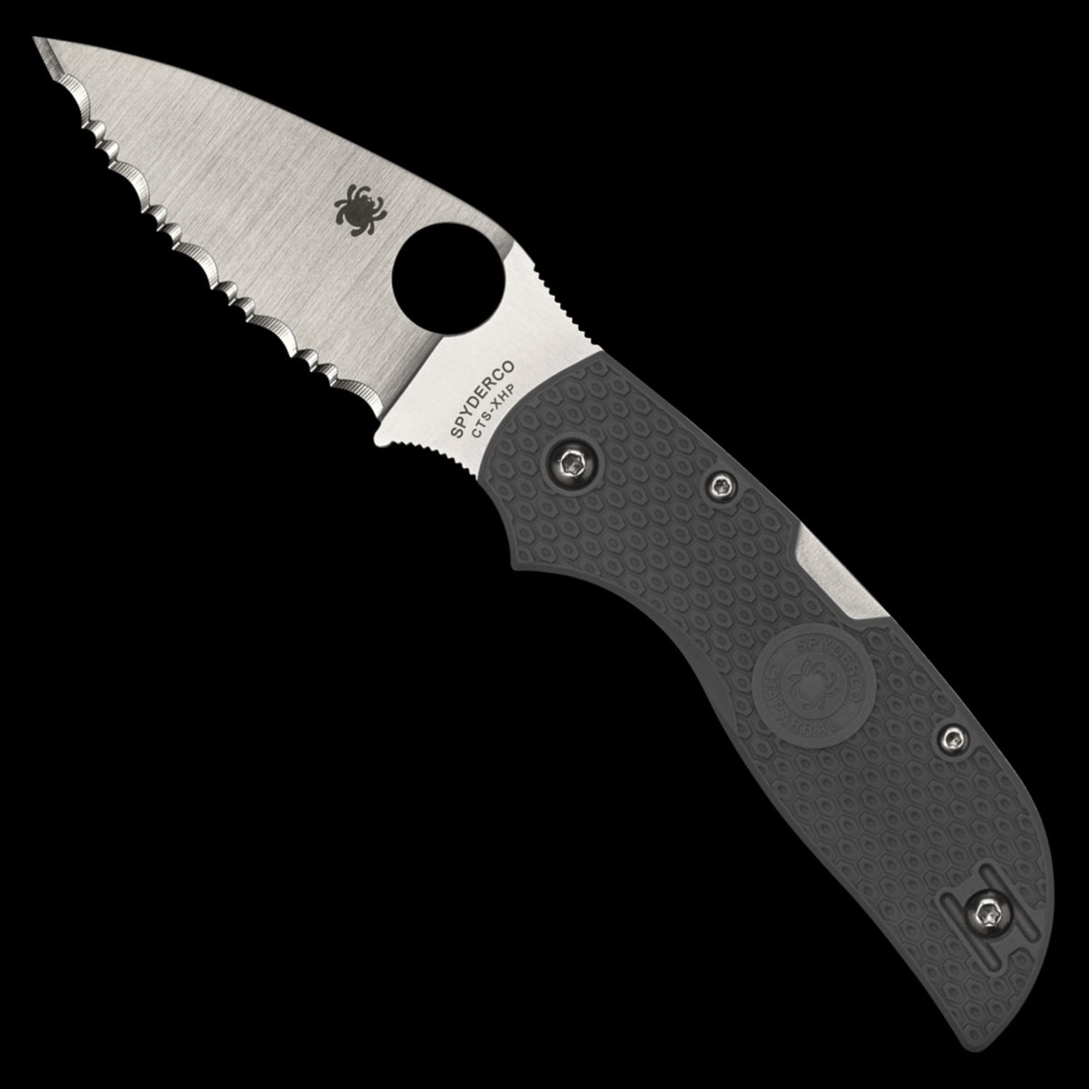 Spyderco Chaparral SpyderEdge Pocket Knife Gray FRN Handle