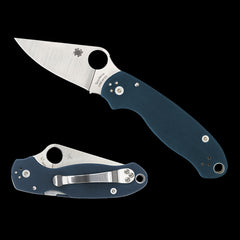 Spyderco Para 3 Pocket Knife Cobalt Blue G10