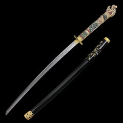 Highlander Dragon Collectible Display Katana Sword (dull blade)