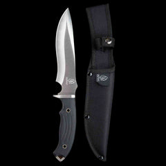 Bushcraft Knife Black G10