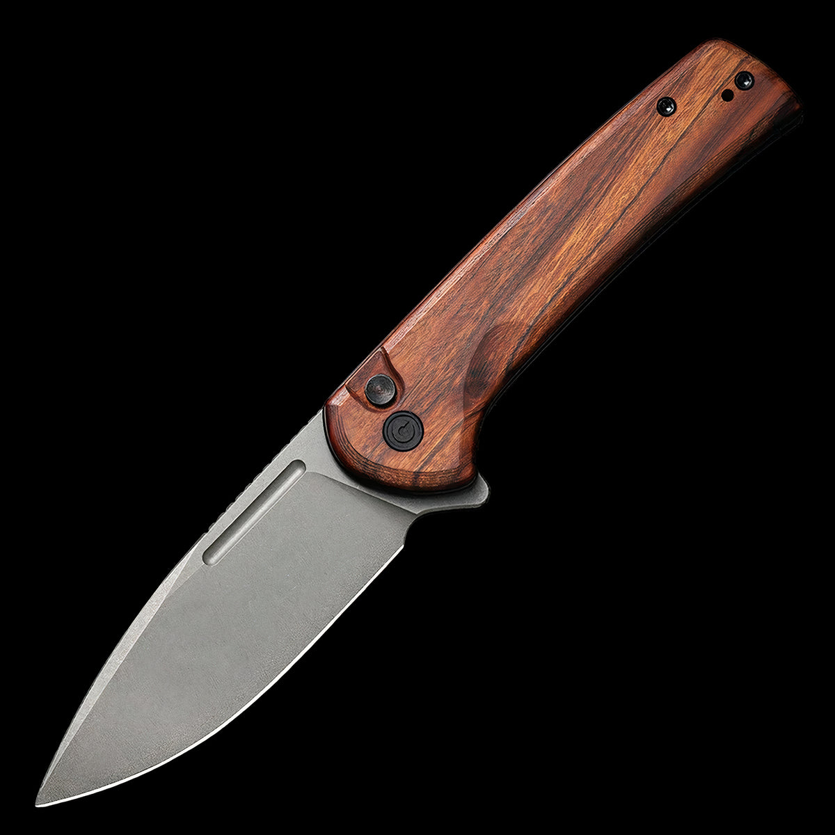 CIVIVI Conspirator NIitro-V Steel Button Lock Knife Cuibourtia Wood