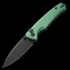 CIVIVI Altus Nitro-V Steel Button Lock Pocket Knife Green Aluminum