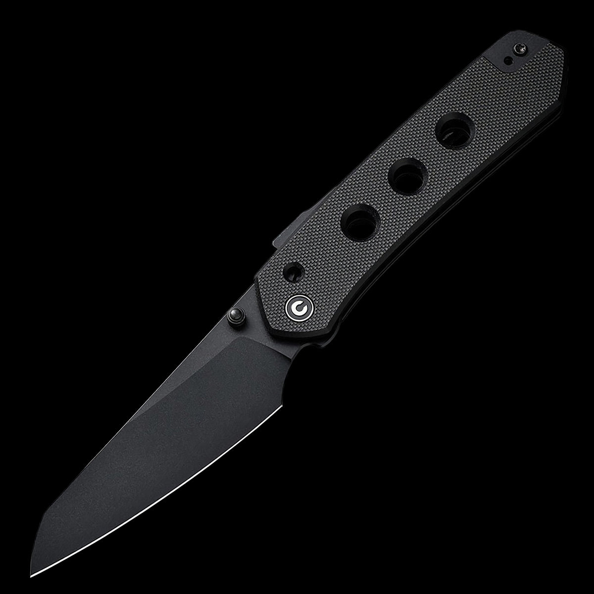 CIVIVI Vision FG Nitro-V Reverse Tanto Superlock Knife Black G10 Handle