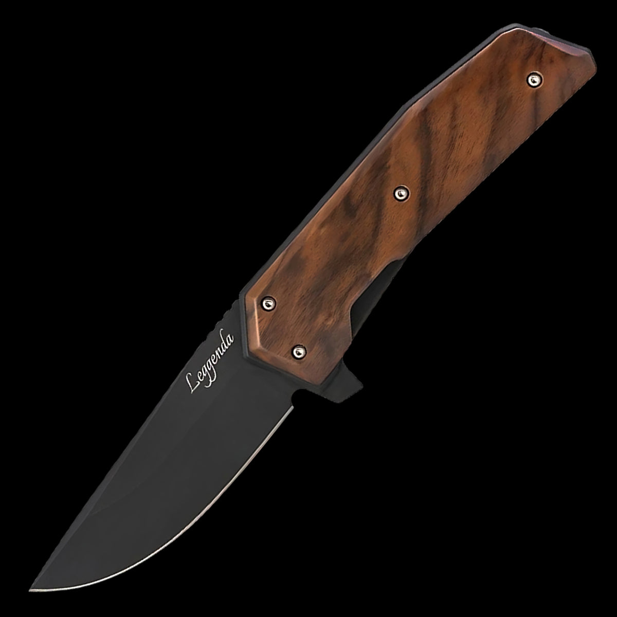 Woox Knife Leggenda D2 Pocket Knife - Walnut Wood Handle