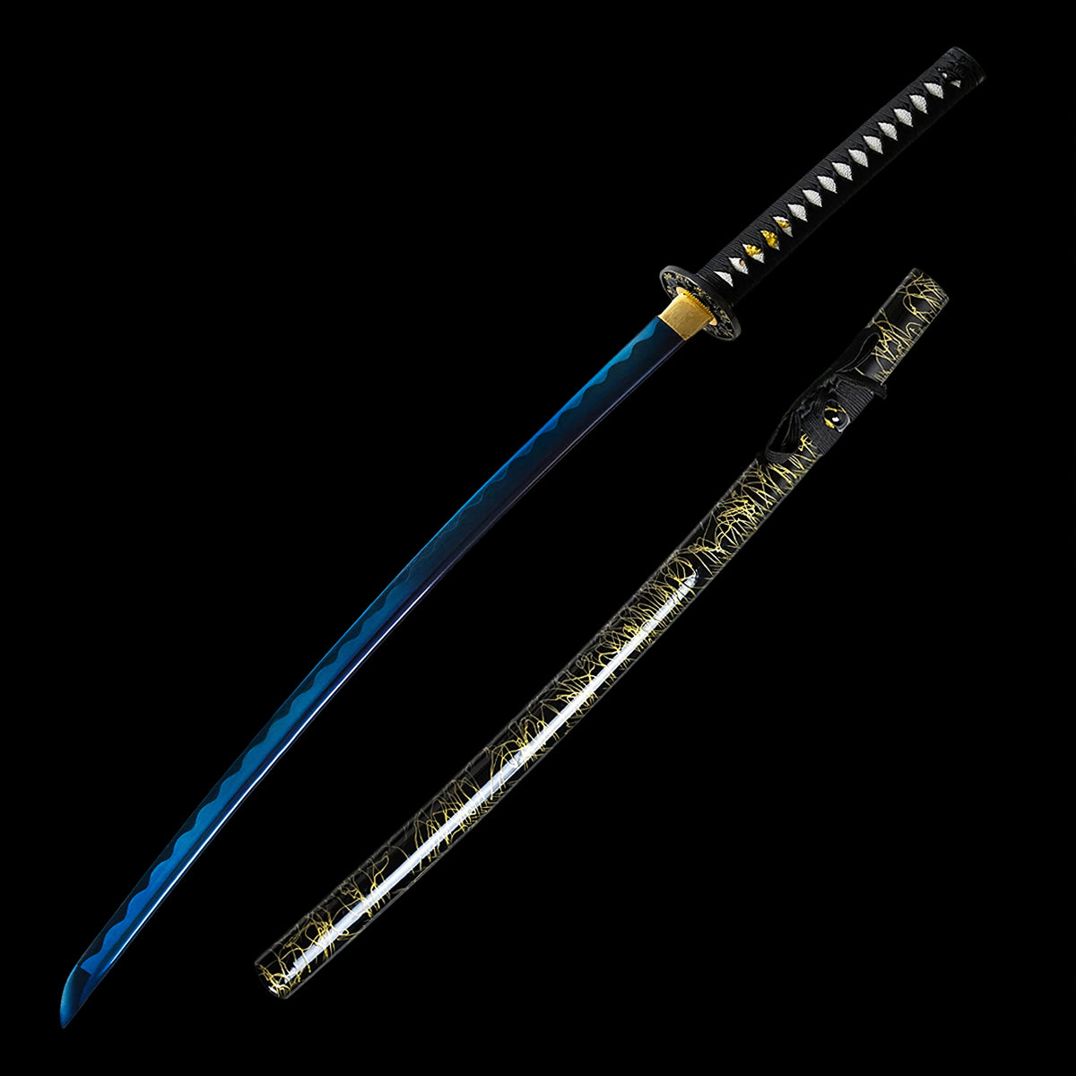 Onikiri Blue Battle Ready Handmade 1045 Steel Samurai Katana Sword