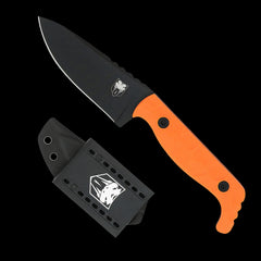 Cobratec Kingpin Fixed Blade Knife D2 with Kydex Sheath - Orange G10