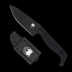 Cobratec Kingpin Fixed Blade Knife D2 with Kydex Sheath - Black G10