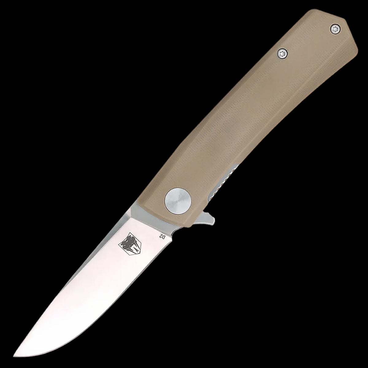 Cobratec Serpent D2 Ball Bearing Pocket Knife G10 Tan