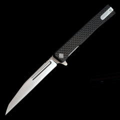 Ocaso Knives Solstice S35VN Wharncliffe Satin Finish - Carbon Fiber