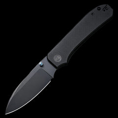 WE Knife Big Banter 20CV Black Stonewashed Pocket Knife - Black G10 Handle