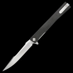 Ocaso Knives Solstice S35VN Satin Harpoon - Carbon Fiber