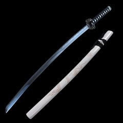 White Dragon Collectible Display Katana Sword (dull blade)