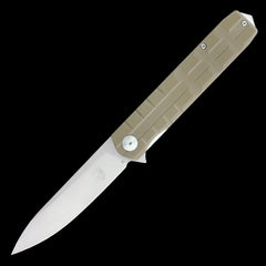 Cobratec Kuzio Pocket Knife D2 - Ball Bearing Tan G10