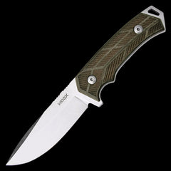 Woox Knife Rock 62 Fixed Blade Knife - Checkered Micarta Handle