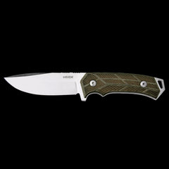 Woox Knife Rock 62 Fixed Blade Knife - Checkered Micarta Handle