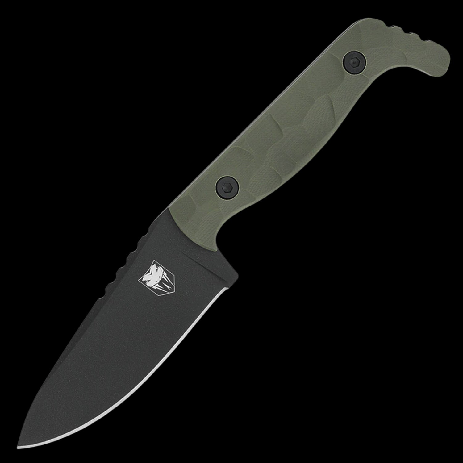 Cobratec Kingpin Fixed Blade Knife D2 with Kydex Sheath - OD Green G10