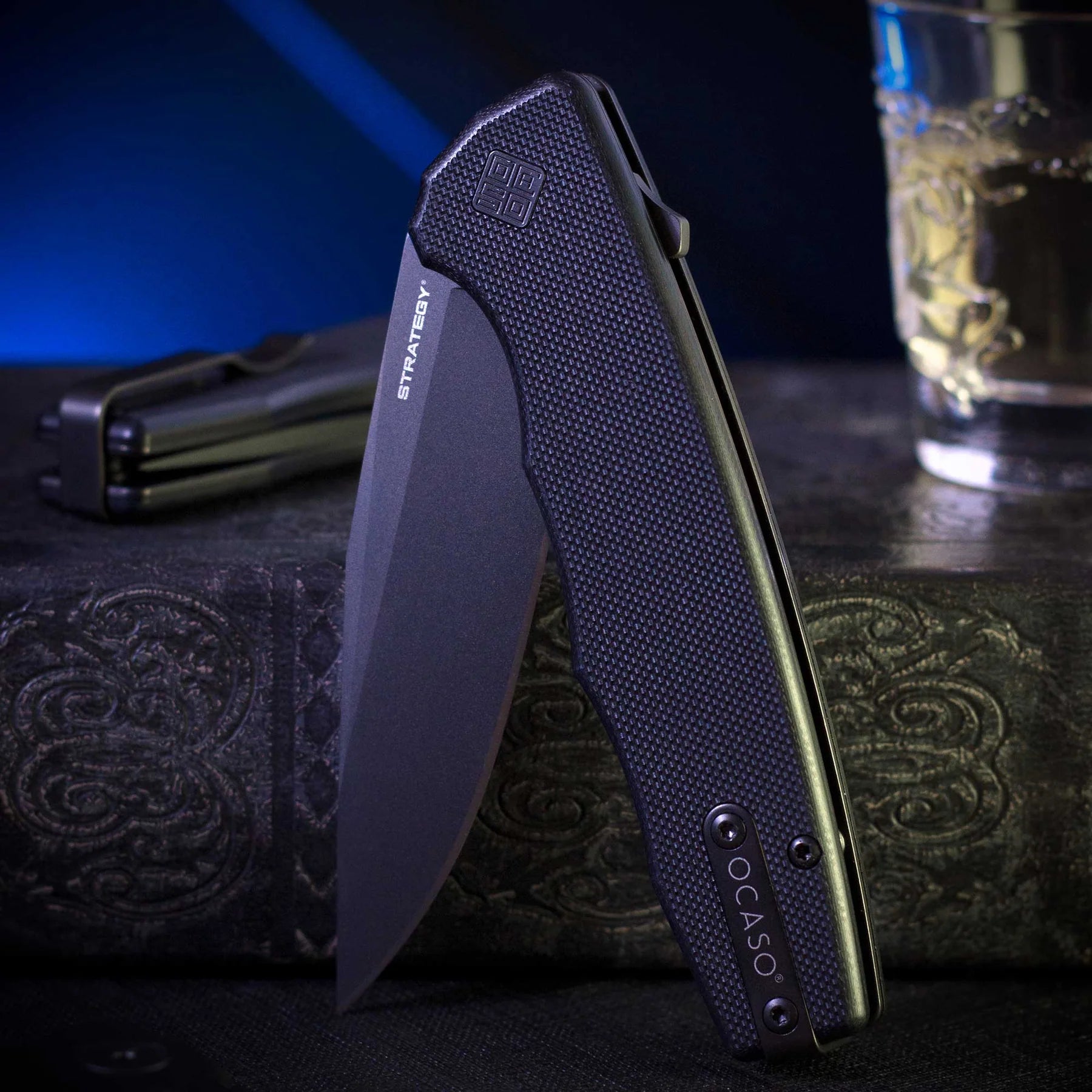 Ocaso Knives Strategy D2 - Black G10 Handle