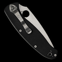 Spyderco Resilience Pocket Knife Black G10 Handle