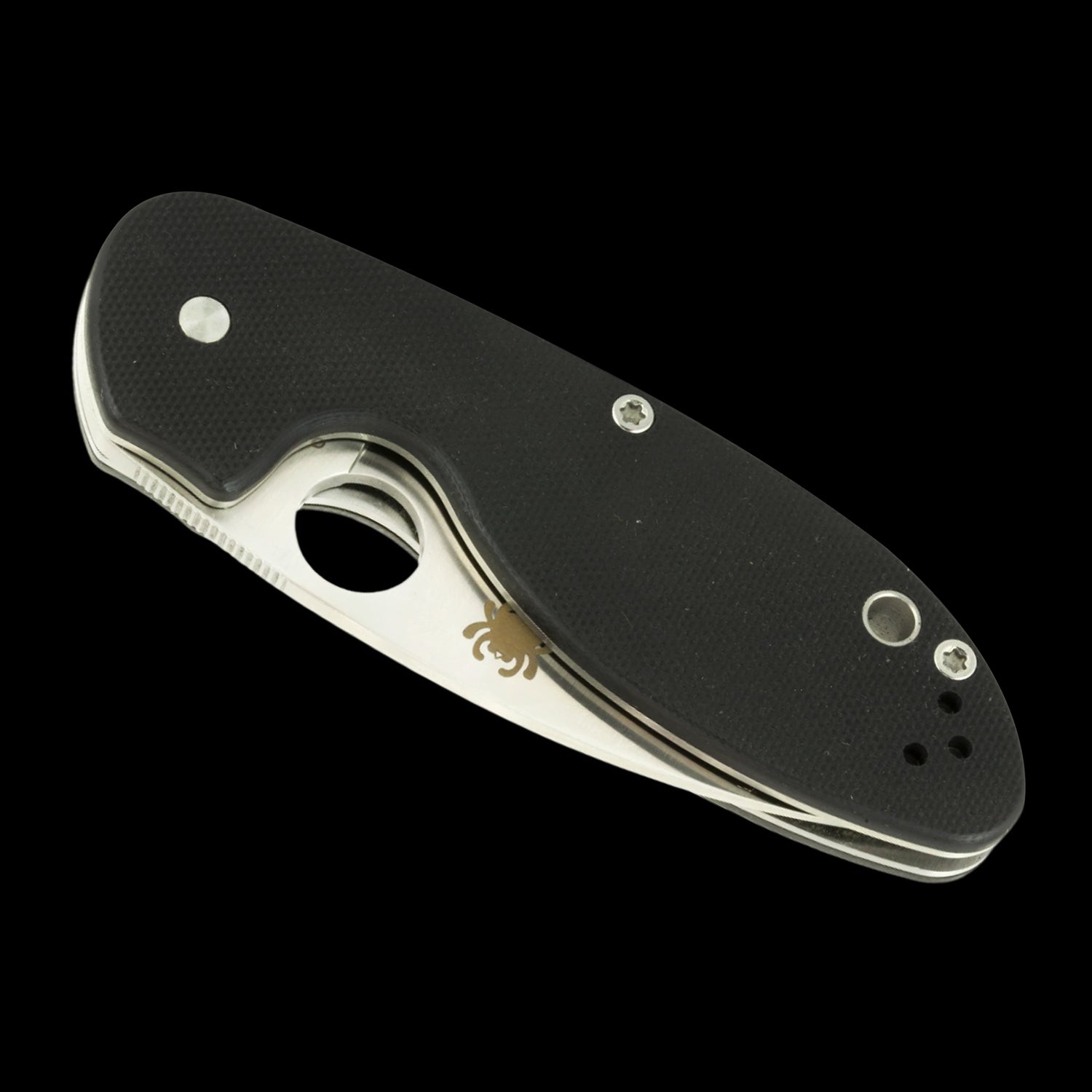 Spyderco Efficient Pocket Knife Black G10 Handle