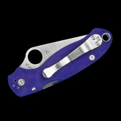 Spyderco Para 3 S110V Pocket Knife Dark Blue G10