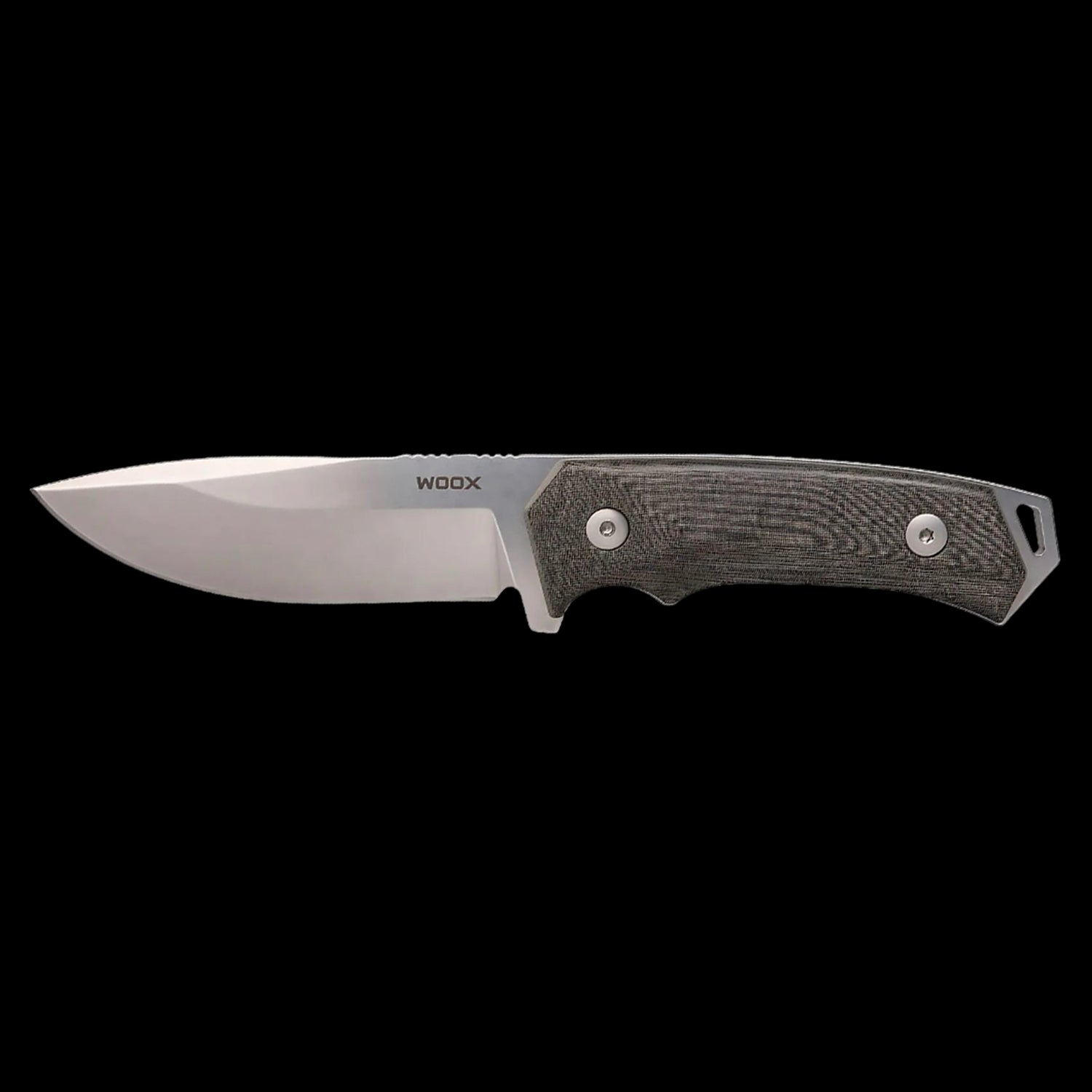 Woox Knife Rock 62 Fixed Blade Knife - Grey Micarta Handle