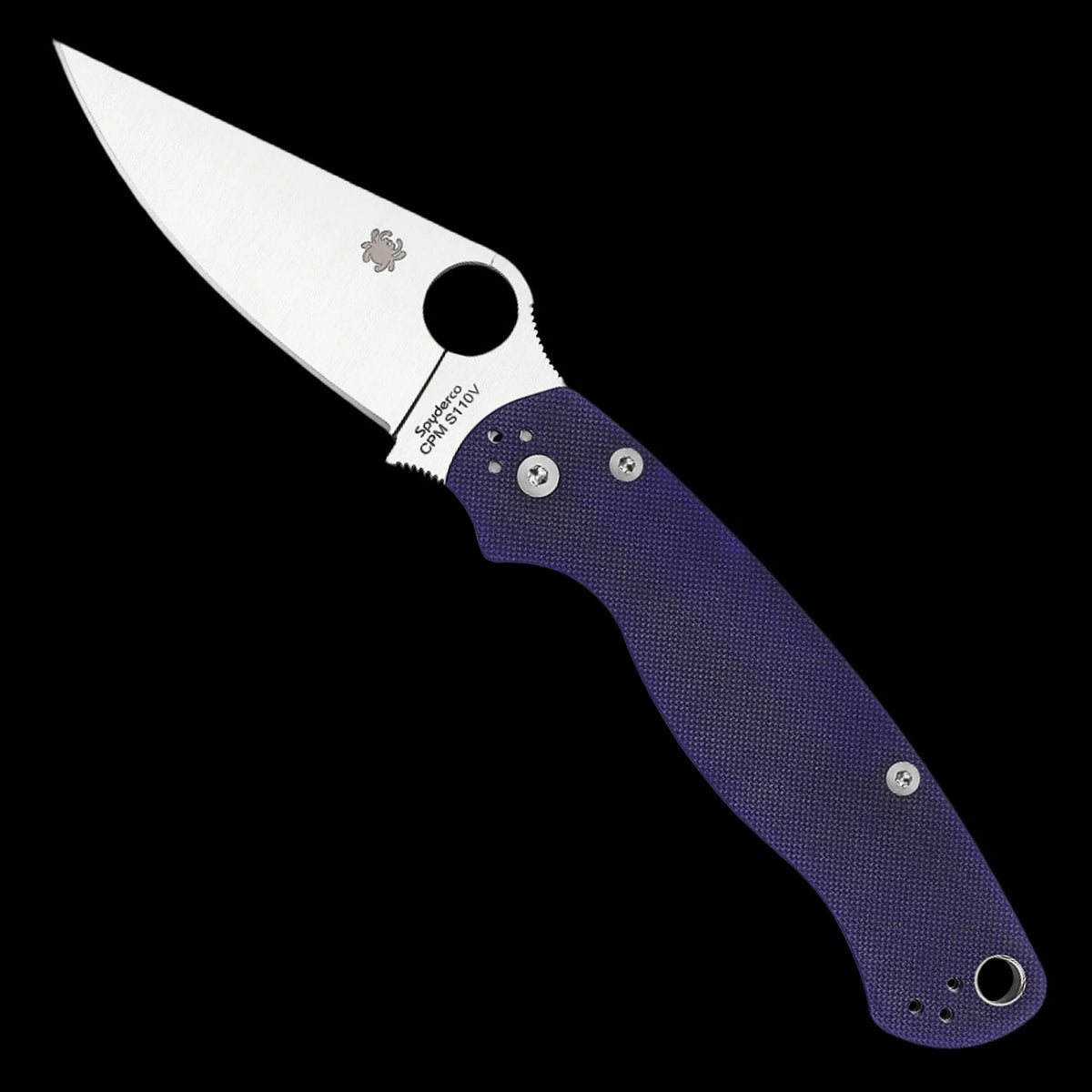 Spyderco Para Military 2 Pocket Knife S110V Dark Blue G10