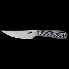 Spyderco Bow River Fixed Blade Knife Black/Gray G10 Handle