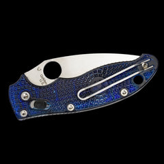 Spyderco Manix 2 Ball Bearing Lock Folder Translucent Blue FRCP Handle