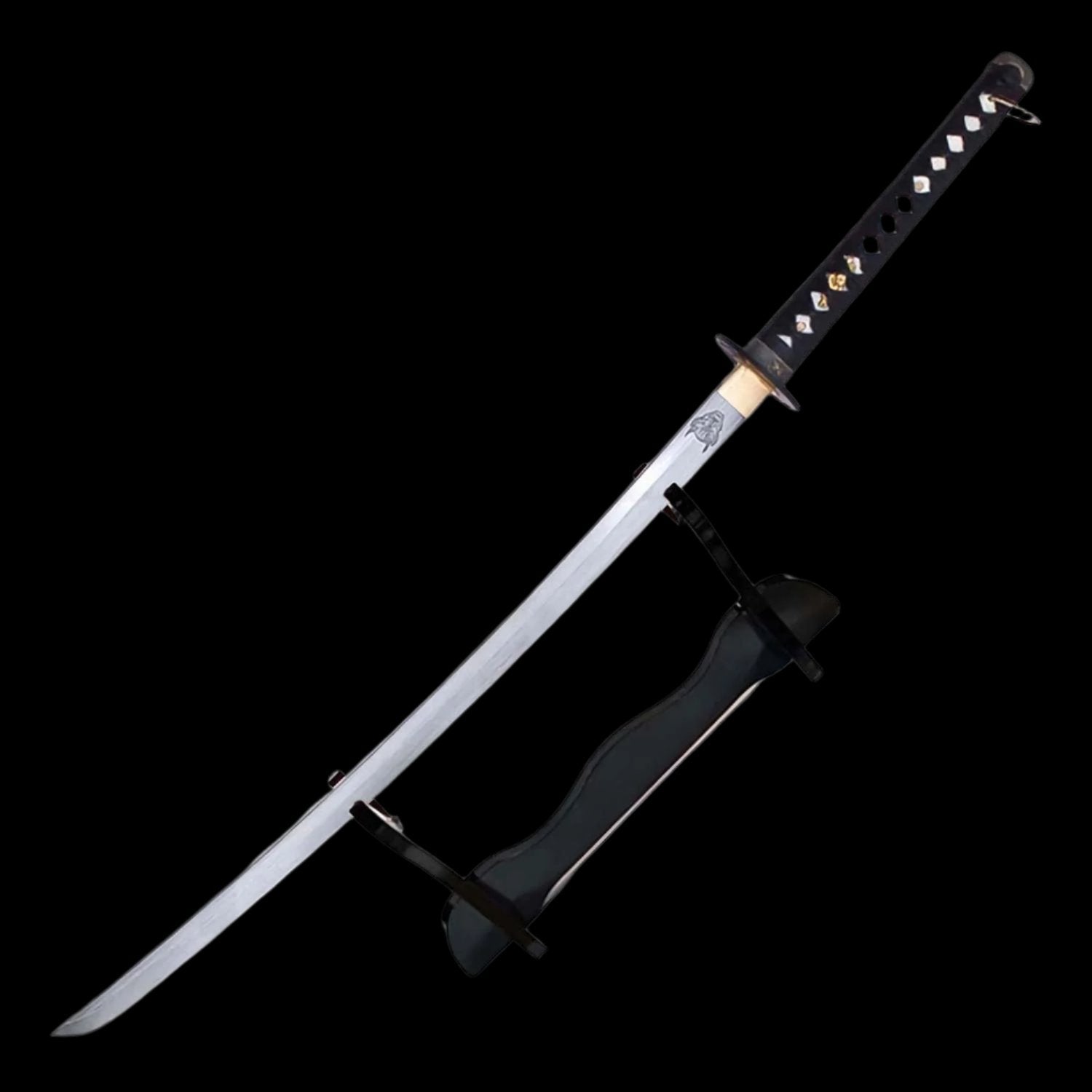 Hattori Hanzo Handmade 1045 Steel Battle Ready Samurai Katana Sword Black