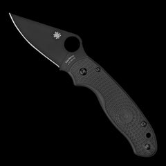 Spyderco Para 3 Lightweight Black Pocket Knife Black FRN Handle